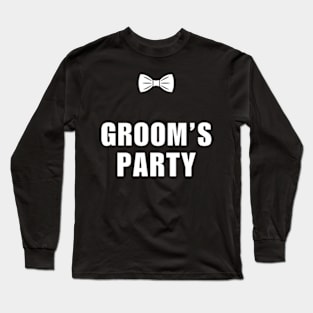 Bachelor T-Shirt Groom’s Club Bachelor Party Gift Long Sleeve T-Shirt